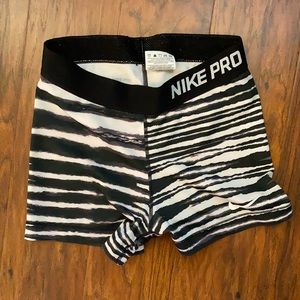 Striped Nike Pro Shorts
